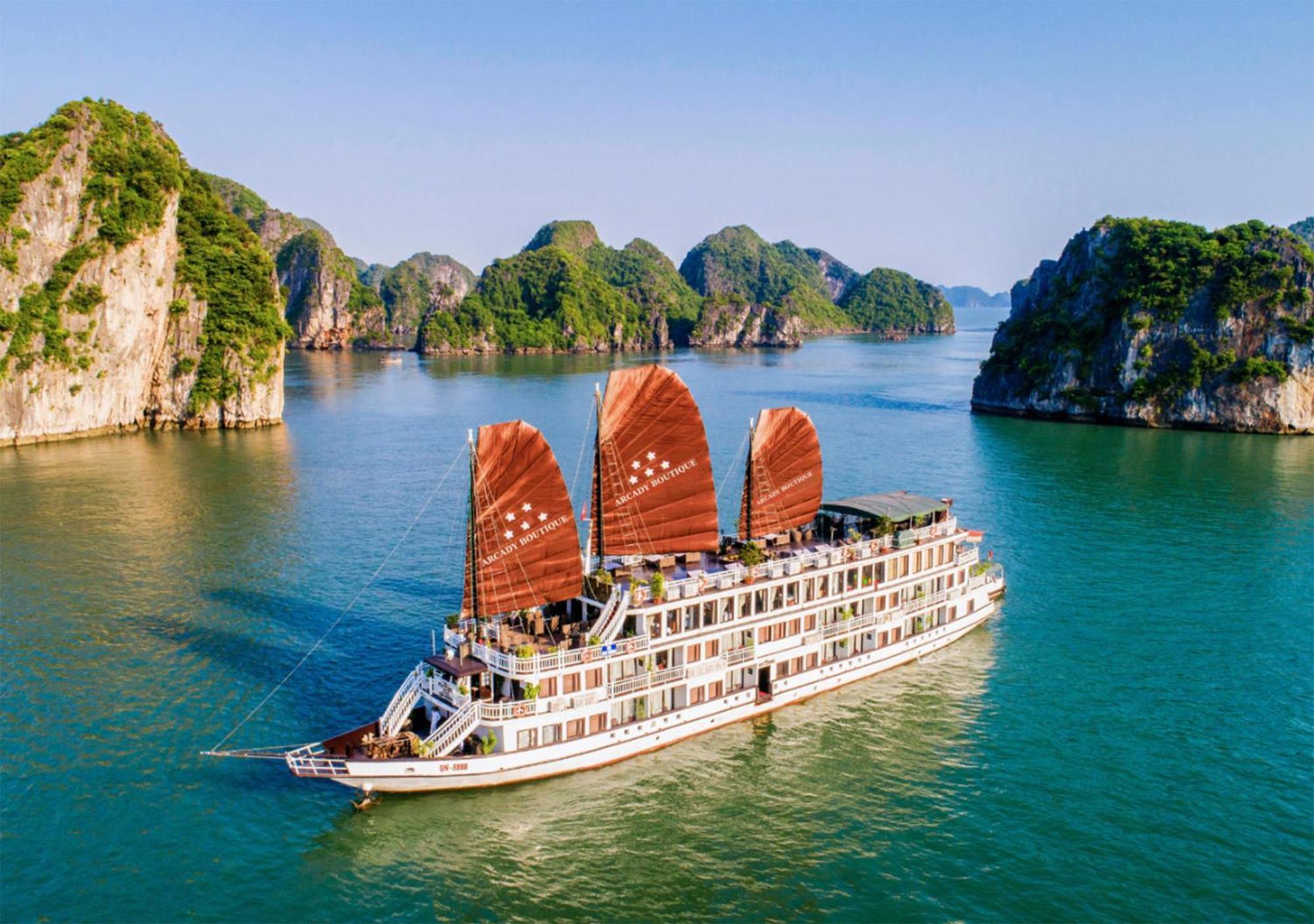 Arcady Boutique Cruise Hotel Ha Long Exterior foto